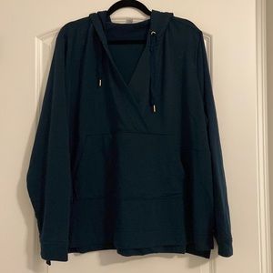 Old Navy dark teal hooded sweatshirt